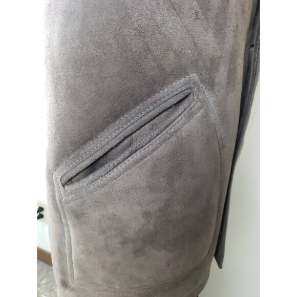 Jacques Jekel Shearling Coat Mens 40 Brown Sheepskin Rancher Jacket Leather - Picture 9 of 16